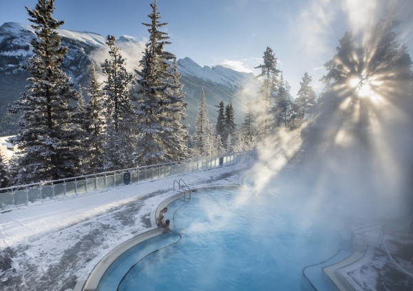 Upper hot springs // Photo Credit Banff & Lake Louise Tourism / Noel Hendrickson.
